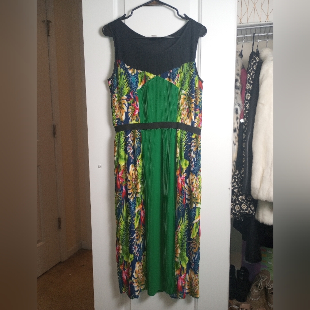 Floral Green  Dress